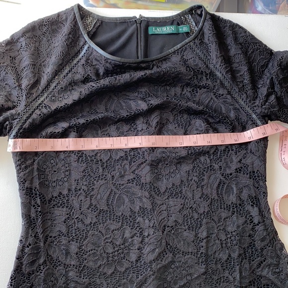 NWOT Lauren Ralph Lauren Lace Leather Trim - Picture 9 of 11